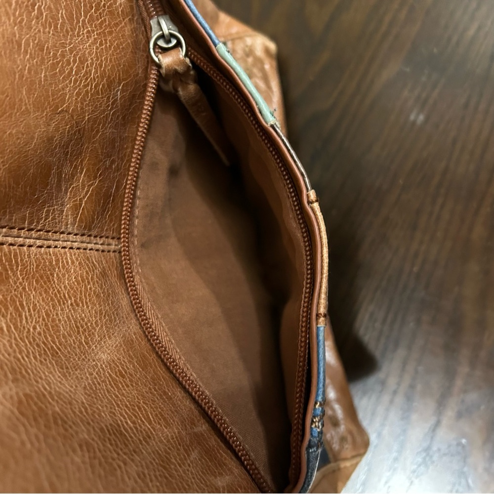 The Sak Multicolor Leather Shoulder Crossbody Bag Distressed Boho patchwork - Picture 7 of 10